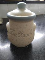 Leuke pot met opschrift Knoblauch, Ophalen of Verzenden