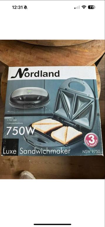 Nordland Sandwichmaker - Nieuw in doos beschikbaar voor biedingen