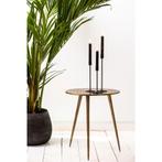 Bijzettafel Bo - Antiek Brons -goud, Ophalen, Zo goed als nieuw, Rond, Minder dan 55 cm