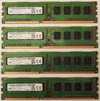 4x Micron DDR3L 4GB RAM geheugen, Computers en Software, RAM geheugen, Gebruikt, DDR3, Ophalen of Verzenden, Desktop