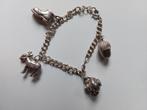 Brocante zilveren bedelarmband kind., Sieraden, Tassen en Uiterlijk, Antieke sieraden, Ophalen of Verzenden, Zilver, Armband