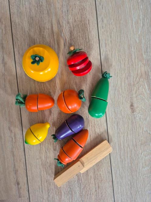 Houten snijfruit snijgroente, Kinderen en Baby's, Speelgoed | Houten speelgoed, Zo goed als nieuw, Overige typen, Ophalen of Verzenden