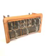 Bruynzeel kruidenkastje, Piet Zwart, jaren ‘60 vintage, Huis en Inrichting, Gebruikt, Bruin, Minder dan 100 cm, 25 tot 50 cm