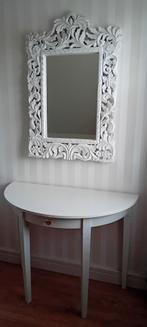 Kaptafel met spiegel, Ophalen, Gebruikt, 25 tot 50 cm, Rechthoekig