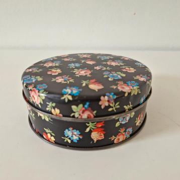 vintage blikje bloemen blik voor snoepjes beschikbaar voor biedingen