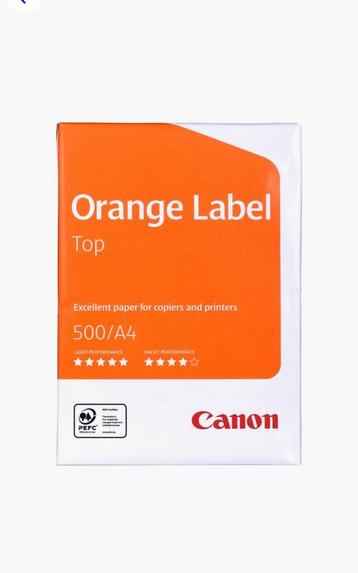Canon Orange Label Printpapier A4 - 500 vel beschikbaar voor biedingen