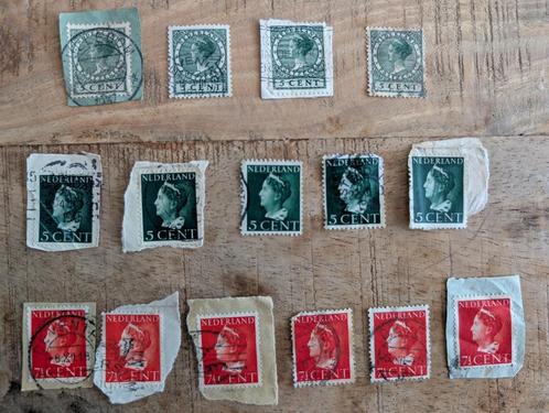 Postzegels Wilhelmina rond 1938 - 1944, Postzegels en Munten, Postzegels | Nederland, Gestempeld, Ophalen of Verzenden