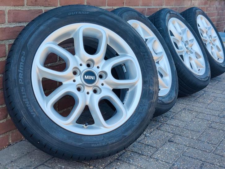 Originele set Mini Cooper F55 F56 F57 Loop Spoke Zomerset, Auto-onderdelen, Banden en Velgen, Velg(en), Zomerbanden, 16 inch, 195 mm