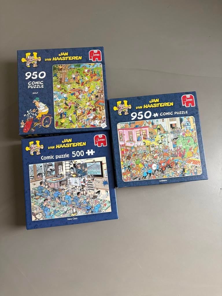 Diverse Jan van Haasteren Puzzels, Ophalen of Verzenden, 500 t/m 1500 stukjes, Gebruikt, Legpuzzel