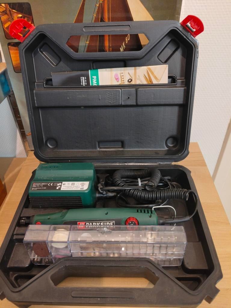Hobby Parkside Miniatuur Boor Graveermachine + Extra Tools, Ophalen of Verzenden, Zo goed als nieuw