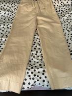 Merk Yosh V mooie linnen en katoenen wijde broek maat S, Beige, Zo goed als nieuw, Maat 36 (S), Lang