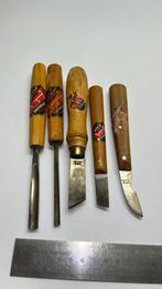 SPANNSAGE houtsnij gereedschap ( gutsen houtsnijmesjes ), Hobby en Vrije tijd, Ophalen of Verzenden, Gebruikt