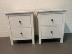 Ikea Hemnes 2x lade kastjes wit met 2 lade 54x38x66 cm, Ophalen, Gebruikt, 1 of 2 laden, Lade kastje / nachtkastje