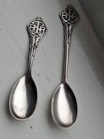 Zilveren lepeltjes met initialen en jaartallen, Antiek en Kunst, Ophalen of Verzenden