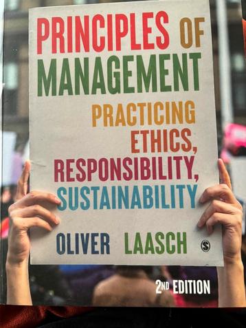 principles of management practicing ethics, responsibility, 