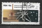 Rep Zuid Afrika 1977 Uranium ontwikkeling kernenergie, Verzenden, Zuid-Afrika, Gestempeld