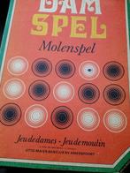 Vintage molenspel damspel, Hobby en Vrije tijd, Gezelschapsspellen | Bordspellen, Ophalen of Verzenden, Zo goed als nieuw