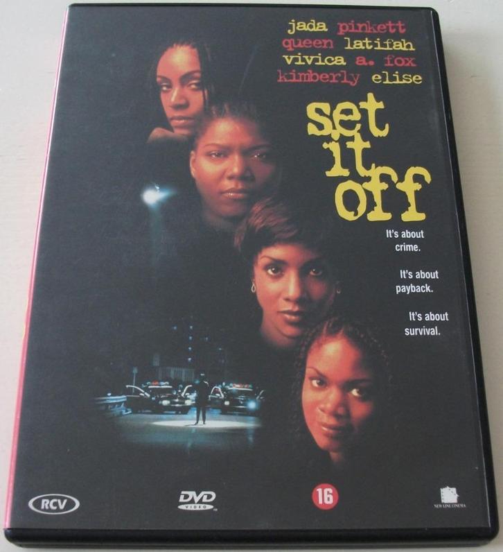 Dvd *** SET IT OFF *** Crime. Payback. Survival., Cd's en Dvd's, Dvd's | Thrillers en Misdaad, Gebruikt, Overige genres, Vanaf 16 jaar