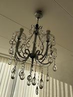Elegante hanglamp met kristallen details, Ophalen of Verzenden, Zo goed als nieuw, Metaal