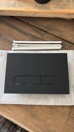 Mat zwarte drukknop wc nieuw!!, Ophalen of Verzenden, Nieuw, Toilet