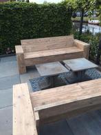 Steigerhout loungbanken gratis levering, Tuin en Terras, Ophalen of Verzenden, Nieuw, Hout