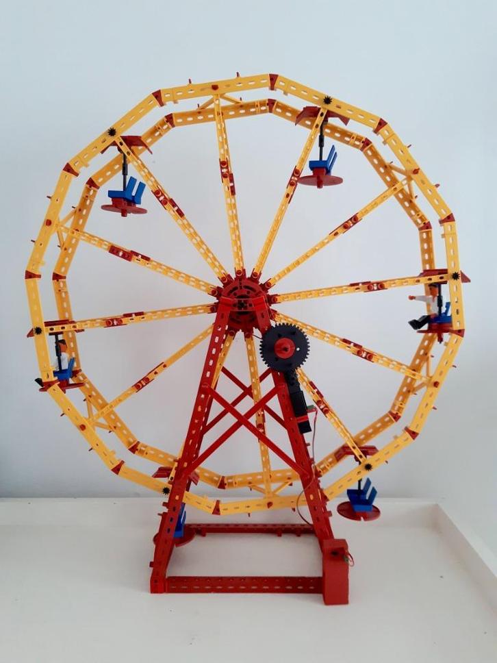 Groot (>50 cm) werkend Fishertechnik reuzenrad incl. motor, Verzamelen, Speelgoed, Ophalen