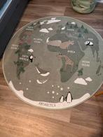 Rond vloerkleed met landkaart H&M 130 cm diameter, Ophalen of Verzenden, Zo goed als nieuw