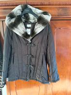 Bruine Junge jas met bontkraag, Junge, Bruin, Maat 42/44 (L), Nieuw