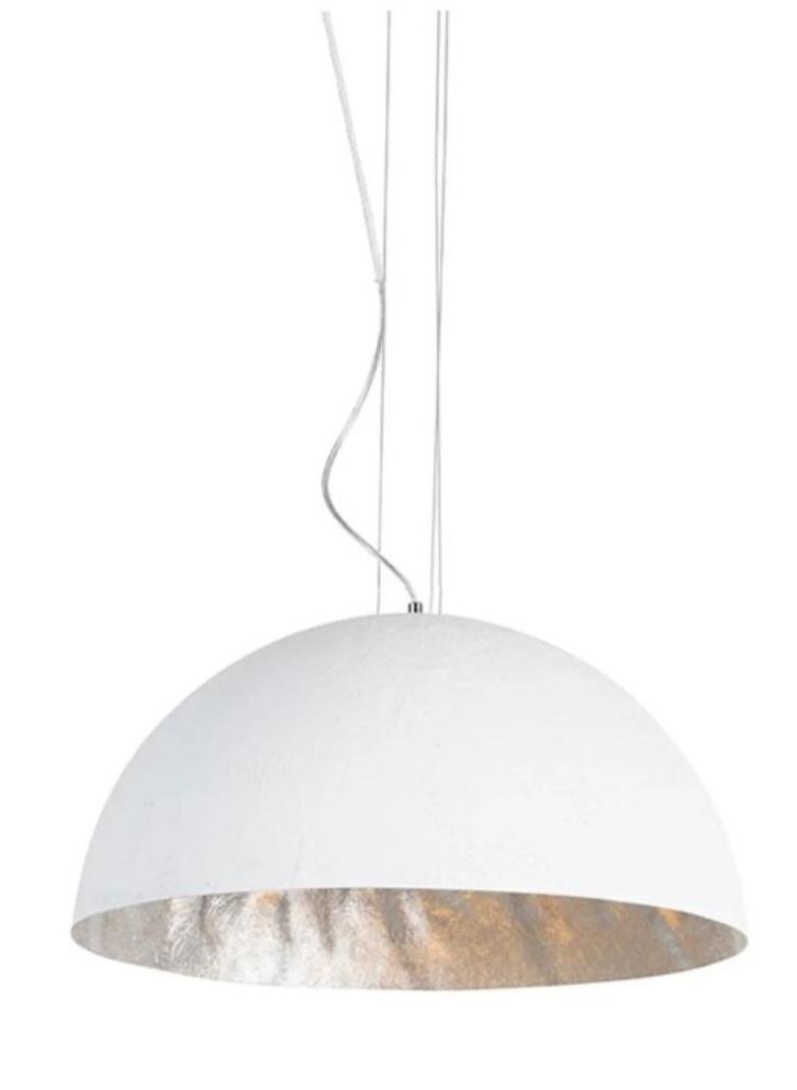 Magna hl 50 white silver lamp 50 cm, Huis en Inrichting, Lampen | Hanglampen, Nieuw, 50 tot 75 cm, Ophalen of Verzenden