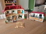 Schleich groot huis met paardenbox, Verzamelen, Speelgoed, Gebruikt, Ophalen