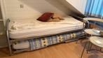 dubbel logeerbed inclusief matras, Huis en Inrichting, Slaapkamer | Bedden, Ophalen, Gebruikt, Eenpersoons, 200 cm