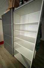 Grijze Schuifdeurkast met Planken & Hanggedeelte, Huis en Inrichting, Kasten | Kledingkasten, Ophalen, 200 cm of meer, 150 tot 200 cm