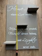 Wandbord landelijk spreuk decoratie wand wandpaneel, Ophalen of Verzenden, Nieuw