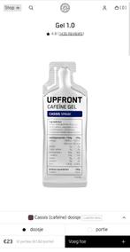 Upfront Cassis Gel (cafeïne) nieuw 12 stuks, Sport en Fitness, Gezondheidsproducten en Wellness, Ophalen of Verzenden, Nieuw, Poeder of Drank