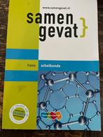 Samengevat Havo-scheikunde, J.R. van der Vecht, HAVO, Ophalen of Verzenden, Zo goed als nieuw