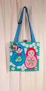 STAMPS ♥️kunststof schouder tas poppen motief NIEUW!, Verzenden, Nieuw, Overige kleuren, Schoudertasje