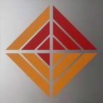 Geometrische compositie - Kunstenaar: Cyril Lixenberg, Antiek en Kunst, Kunst | Litho's en Zeefdrukken, Ophalen of Verzenden