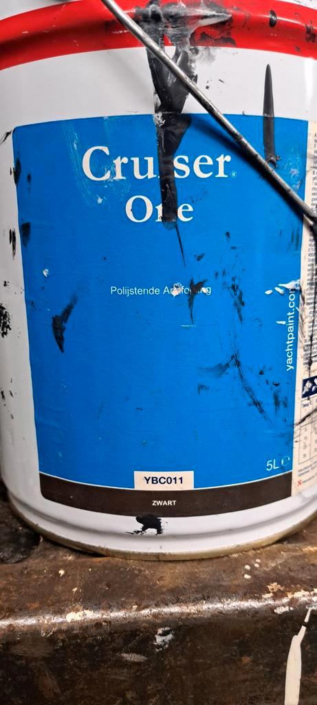 International Antifouling., Doe-het-zelf en Verbouw, Verf, Beits en Lak, Gebruikt, Verf, Minder dan 5 liter, Zwart, Ophalen of Verzenden