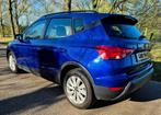 SEAT Arona 1.0 TSI 110pk / navigatie / automaat / climate co, Parkeercamera, Stof, Blauw, Bedrijf