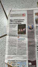 Efteling kranten artikelen 7 stuks samen 5 euro, Ophalen of Verzenden, Overige typen