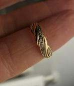 14 Karaat gouden ring met Diamant - maat 16,5, Ophalen of Verzenden, Met edelsteen, Dame, Goud
