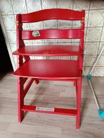 Stokke Tripp Trapp Kinderstoel - Rood, Kinderen en Baby's, Kinderstoelen, Ophalen, Gebruikt, Meegroeistoel, Aanschuifbaar