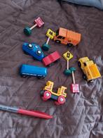 Houten auto's en plastic, Ophalen of Verzenden