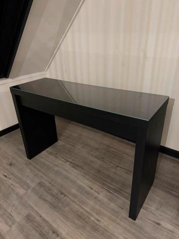 Ikea Malm Toilettafel Zwart - Kaptafel / Makeuptafel - afbeelding 1
