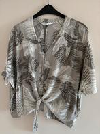 Grijze Blouse met Bladerprint - Primark Maat L, Ophalen of Verzenden, Zo goed als nieuw, Grijs