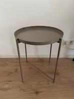 Ikea Gladom salontafel met dienblad groen donkergrijs beige, Minder dan 55 cm, Rond, Nieuw, Ophalen