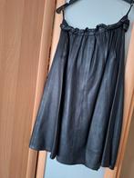 Zwarte leren rok, Kleding | Dames, Rokken, Zwart, Maat 42/44 (L), Ophalen of Verzenden, Gedragen