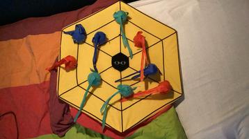 Dart bord + 9 klittenband dartvisjes. beschikbaar voor biedingen