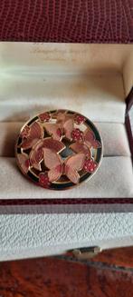 Vintage  broche  vlinders, emaille cloisonné,gemerkt., Ophalen of Verzenden, Overige materialen, Broche