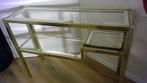 Hollywood Regency Sidetable, Huis en Inrichting, Tafels | Sidetables, Ophalen, Gebruikt, 100 tot 150 cm, Glas